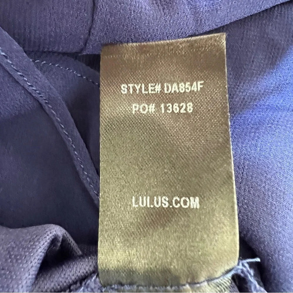 Lulus city of love long sleeve chiffon ruffle skater dress 5790 - Picture 10 of 10